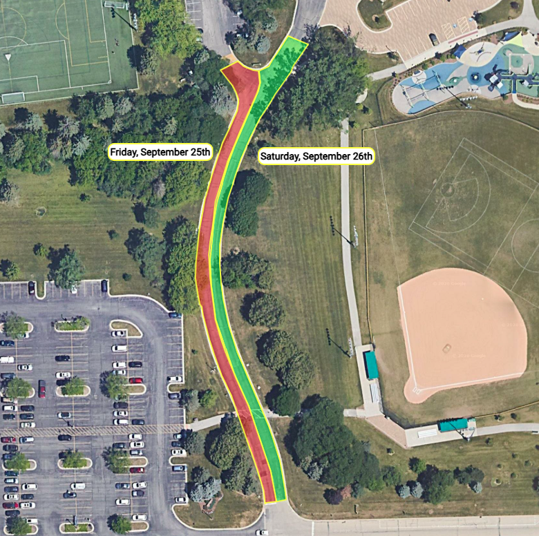 Parking Lot Maintenance September 25-26