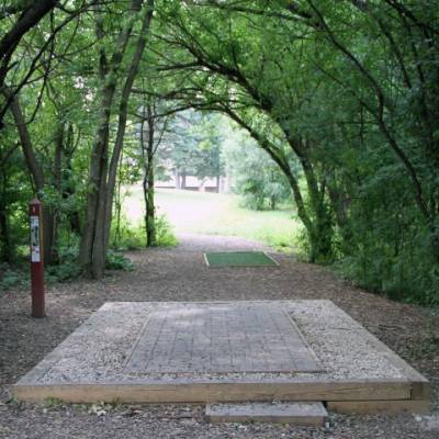 View from the first tee on the Disc Golf course