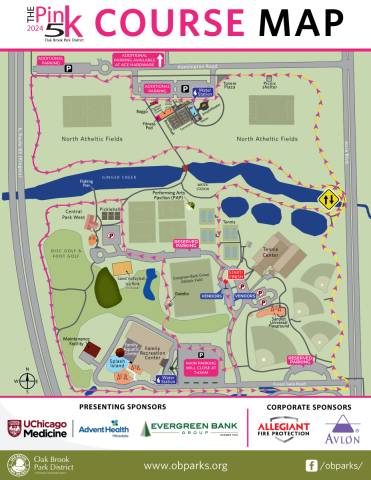 2024 Pink 5k Race Map