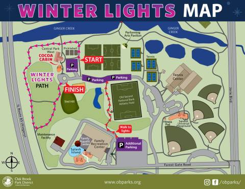 Winter Lights Map