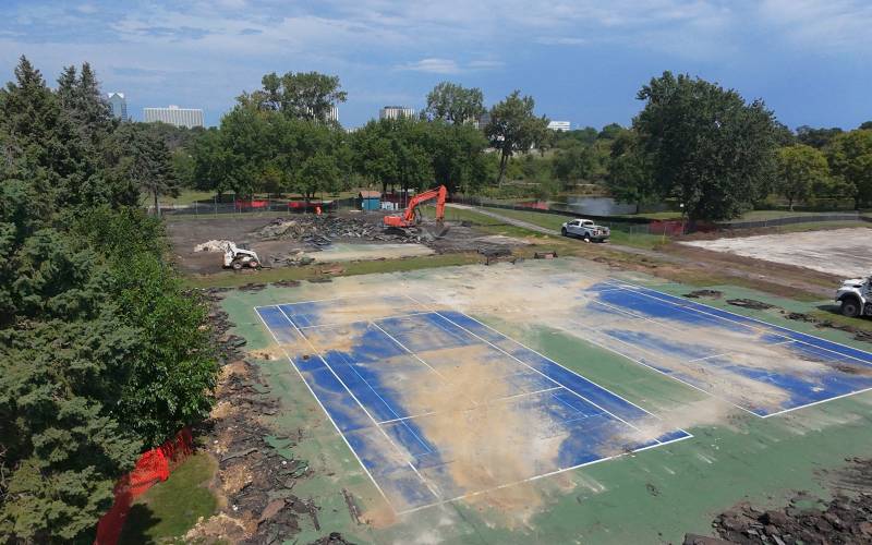Outdoor Tennis Court Project - During Construction August 2026 Outdoor Tennis Court Project - During Construction August 2026