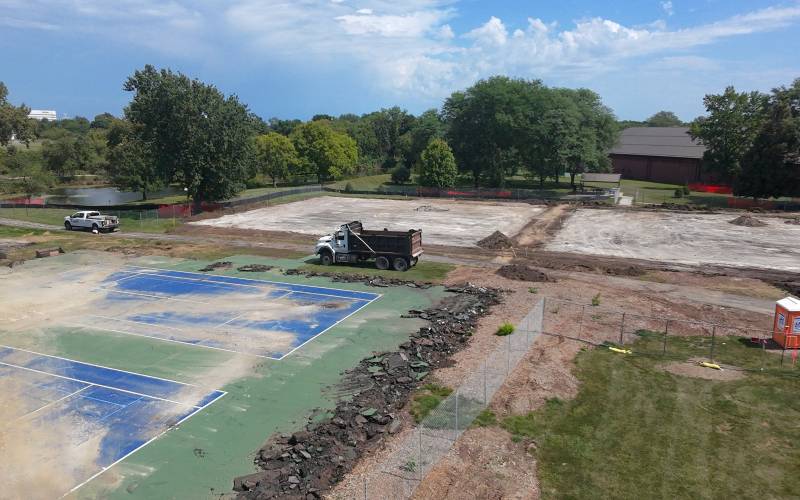 Outdoor Tennis Court Project - During Construction August 2026 Outdoor Tennis Court Project - During Construction August 2026