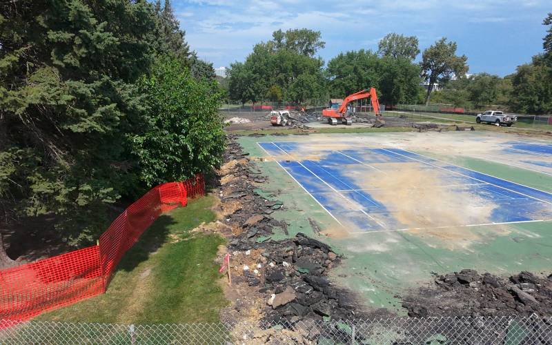 Outdoor Tennis Court Project - During Construction August 2026 Outdoor Tennis Court Project - During Construction August 2026