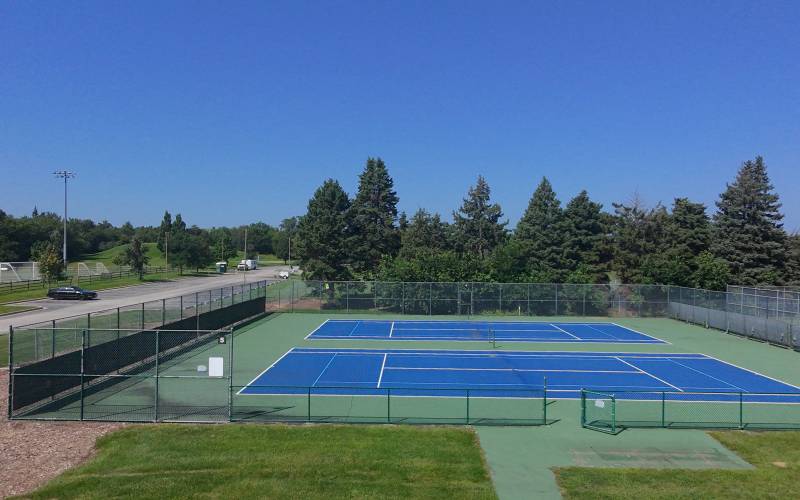 Outdoor Tennis Court Project - Before Construction Began