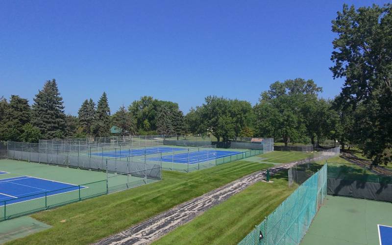 Outdoor Tennis Court Project - Before Construction Began