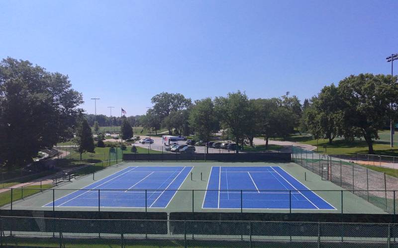 Outdoor Tennis Court Project - Before Construction Began